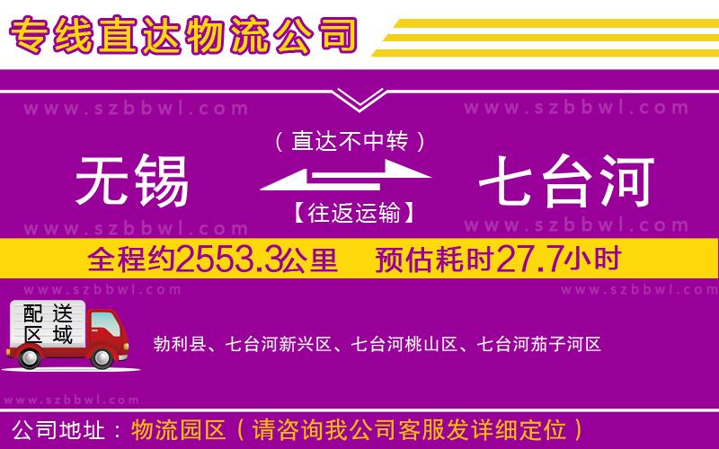 無錫到七臺河貨運(yùn)專線