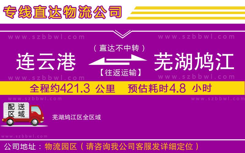連云港到蕪湖鳩江區(qū)貨運(yùn)專線